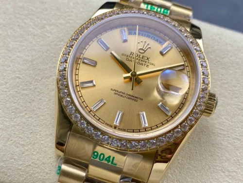 Rolex Day-Date 36mm Presidential Super Clone with Yellow Dial