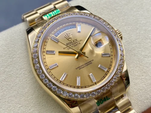 Rolex Day-Date 36mm Presidential Super Clone with Yellow Dial - Image 2