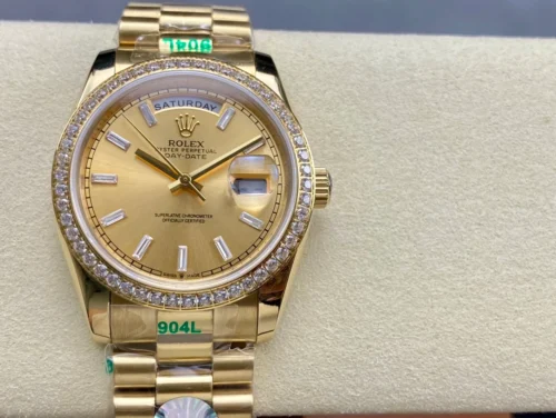 Rolex Day-Date 36mm Presidential Super Clone with Yellow Dial - Image 5