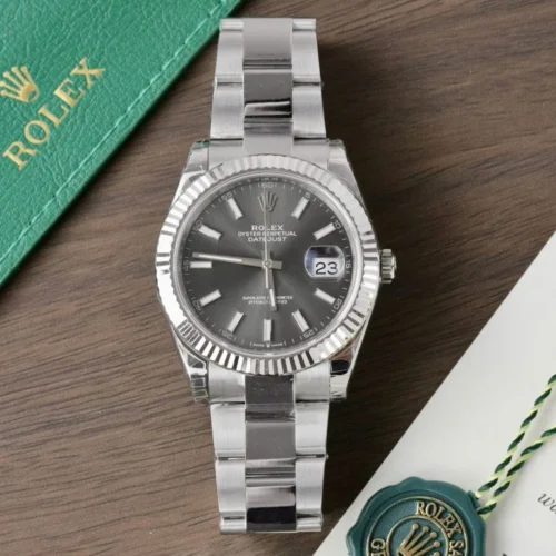 Rolex Datejust m126334 41mm Super Clone with Grey Dial