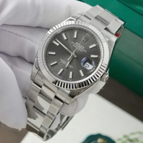 Rolex Datejust m126334 41mm Super Clone with Grey Dial - Image 2