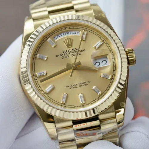 Rolex Day-Date 36mm Presidential Super Clone with Yellow Dial - Image 3