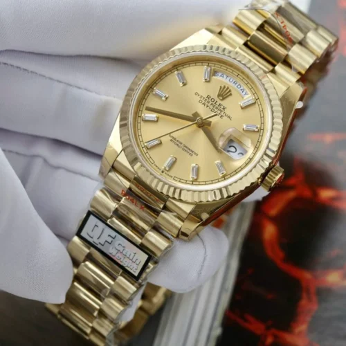 Rolex Day-Date 36mm Presidential Super Clone with Yellow Dial - Image 2
