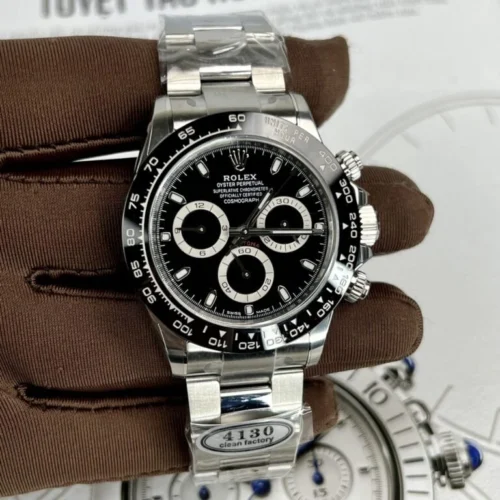 Daytona 126500 Black Dial on 904L Stainless Steel Bracelet