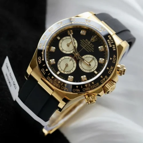 Daytona 126518 40mm Yellow Gold with Black/Diamond Dial  - Image 3