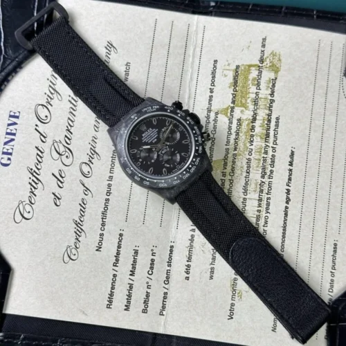 Rolex Daytona Carbon Fiber 40mm Super Clone with 4130 Movement - Image 3