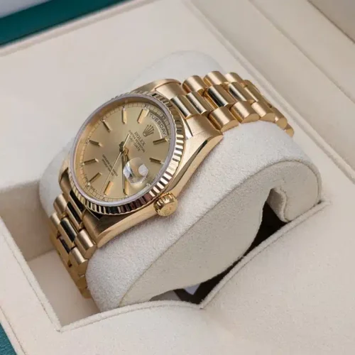 Rolex Day-Date 36mm Presidential Super Clone with Fluted Bezel - Image 2