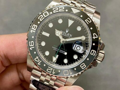 Rolex GMT-Master II 40mm Black Dial Black Bezel Jubilee Bruce Wayne Super Clone - Image 5