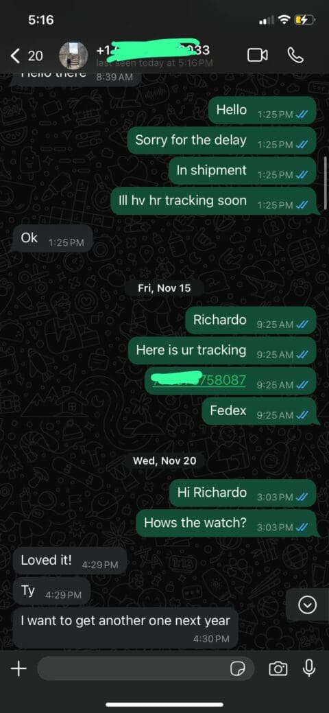 Customer review