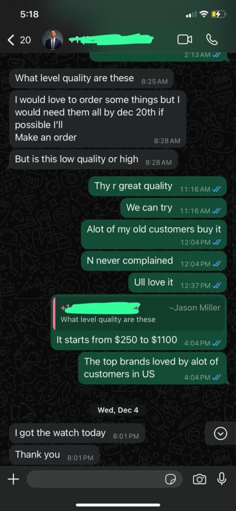 Customer review