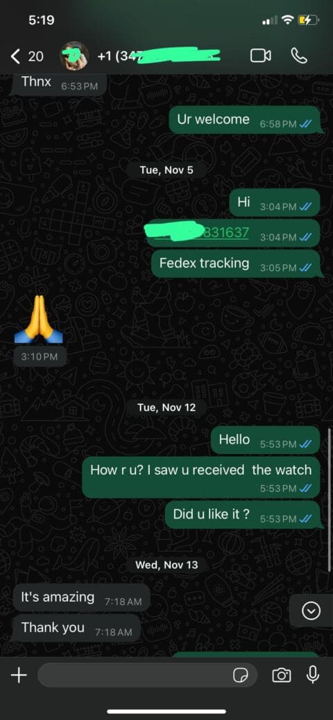 Customer review