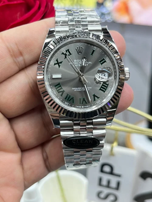 Rolex Datejust m126334 41mm Super Clone with Grey Dial - Image 2