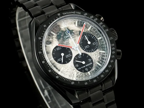 Omega Black Liquid D Speedmaster Planet Limited Edition Watch - Image 3