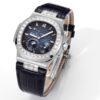 Nautilus 40mm 5724 Dia SS Blue/Stk PPF on Leather Strap A240 Super Clone - Image 2