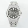 Royal Oak 15510 41mm Frosted SS/SS Grey Textured Dial APSF A4302 Super Clone