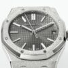 Royal Oak 15510 41mm Frosted SS/SS Grey Textured Dial APSF A4302 Super Clone - Image 4