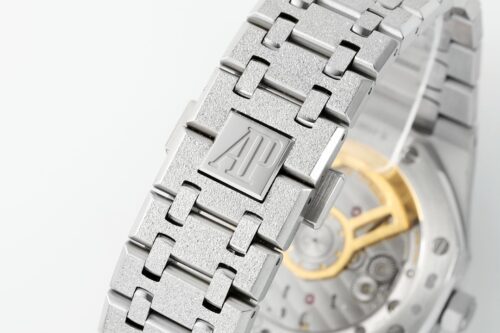 Royal Oak 15510 41mm Frosted SS/SS Grey Textured Dial APSF A4302 Super Clone - Image 6