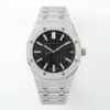 Royal Oak 15510 41mm Frosted SS/SS Black Textured Dial APSF A4302 Super Clone