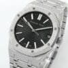 Royal Oak 15510 41mm Frosted SS/SS Black Textured Dial APSF A4302 Super Clone - Image 3