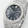 Royal Oak 15510 41mm Frosted SS/SS Blue Textured Dial APSF A4302 Super Clone - Image 3