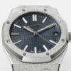 Royal Oak 15510 41mm Frosted SS/SS Blue Textured Dial APSF A4302 Super Clone - Image 4