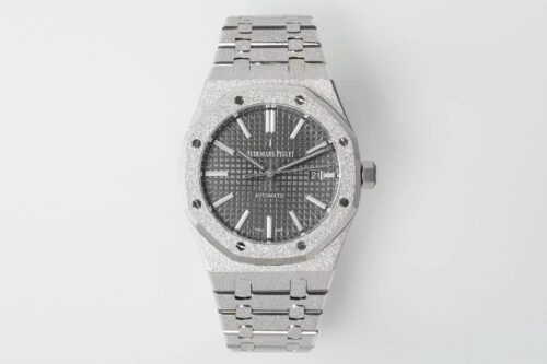 Royal Oak 15410 Frosted SS/SS Grey Textured Dial APSF SA3120 Super Clone