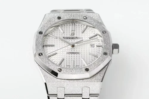 Royal Oak 15410 Frosted SS/SS White Textured Dial APSF SA3120 Super Clone - Image 2