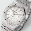 Royal Oak 15410 Frosted SS/SS White Textured Dial APSF SA3120 Super Clone - Image 3
