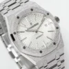 Royal Oak 15410 Frosted SS/SS White Textured Dial APSF SA3120 Super Clone - Image 4