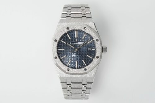 Royal Oak 15410 Frosted SS/SS Blue Textured Dial APSF SA3120 Super Clone