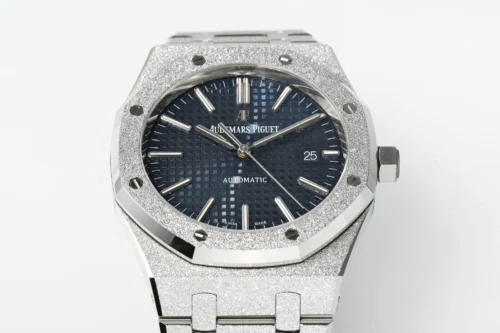 Royal Oak 15410 Frosted SS/SS Blue Textured Dial APSF SA3120 Super Clone - Image 2