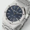 Royal Oak 15410 Frosted SS/SS Blue Textured Dial APSF SA3120 Super Clone - Image 3