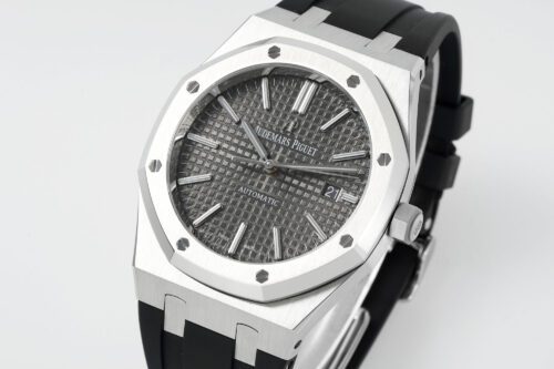 Royal Oak 15400 1:1 Best Edition SS/RU Grey Textured Dial APSF SA3120 Super Clone - Image 2