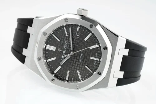 Royal Oak 15400 1:1 Best Edition SS/RU Grey Textured Dial APSF SA3120 Super Clone - Image 4