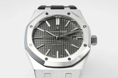 Royal Oak 15400 1:1 Best Edition SS/RU Grey Textured Dial APSF SA3120 Super Clone - Image 5