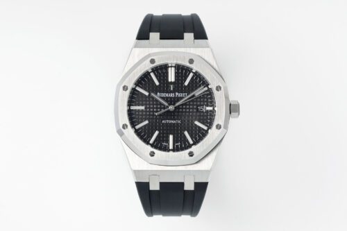 Royal Oak 15400 1:1 Best Edition SS/RU Black Textured Dial APSF SA3120 Super Clone