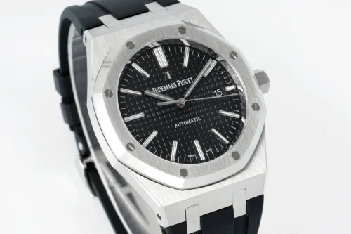 Royal Oak 15400 1:1 Best Edition SS/RU Black Textured Dial APSF SA3120 Super Clone - Image 2