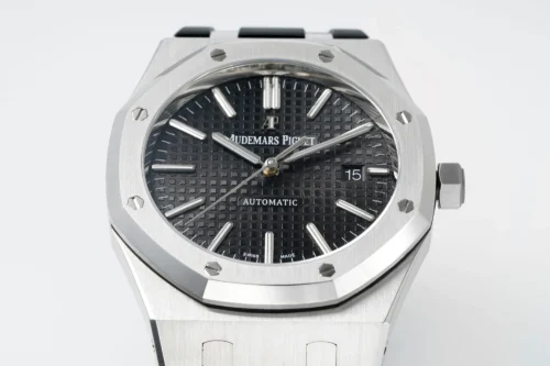 Royal Oak 15400 1:1 Best Edition SS/RU Black Textured Dial APSF SA3120 Super Clone - Image 4