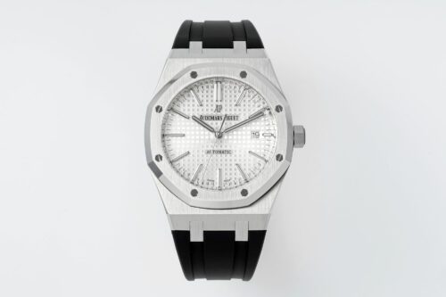 Royal Oak 15400 1:1 Best Edition SS/RU White Textured Dial APSF SA3120 Super Clone