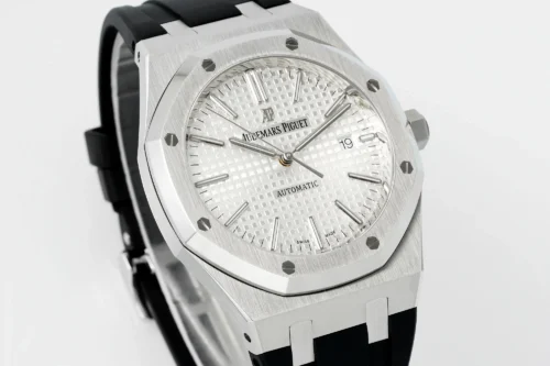 Royal Oak 15400 1:1 Best Edition SS/RU White Textured Dial APSF SA3120 Super Clone - Image 2