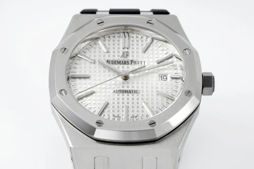 Royal Oak 15400 1:1 Best Edition SS/RU White Textured Dial APSF SA3120 Super Clone - Image 4