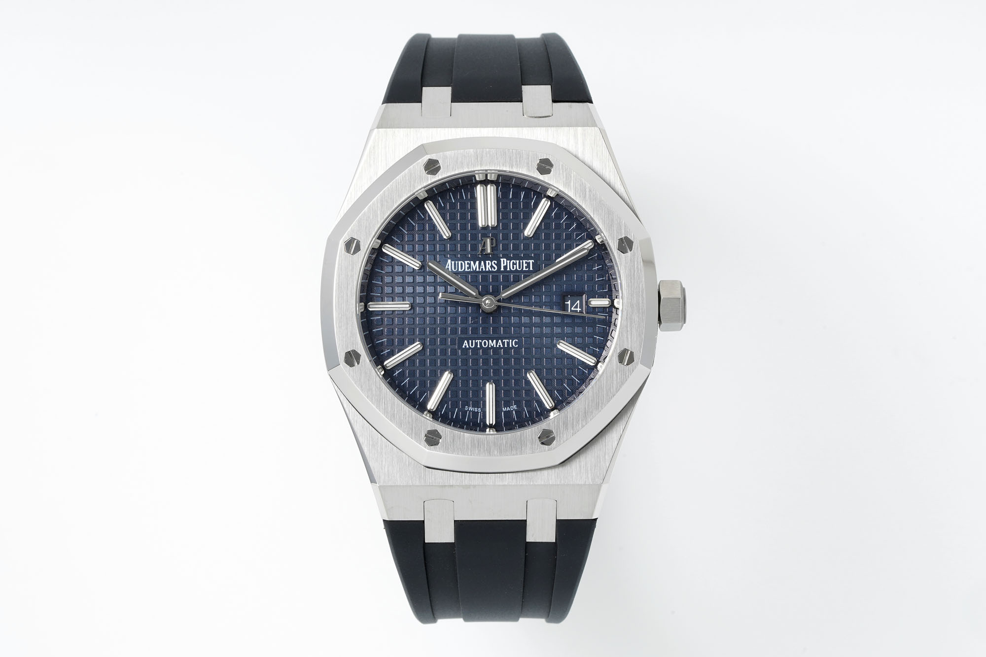 Royal Oak 15400 1:1 Best Edition SS/RU Blue Textured Dial APSF SA3120 Super Clone