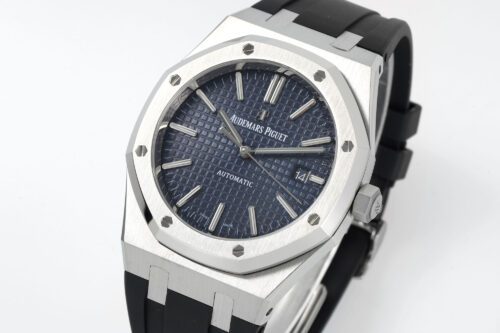 Royal Oak 15400 1:1 Best Edition SS/RU Blue Textured Dial APSF SA3120 Super Clone - Image 2