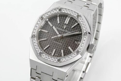 Royal Oak 37mm 15451 SS APSF 1:1 Best Edition Gray Textured Dial on SS Bracelet SA3120 Super Clone - Image 4