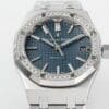 Royal Oak 37mm 15451 SS APSF 1:1 Best Edition Blue Textured Dial on SS Bracelet SA3120 Super Clone - Image 3