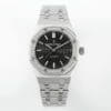 Royal Oak 37mm 15451 SS APSF 1:1 Best Edition Black Textured Dial on SS Bracelet SA3120 Super Clone