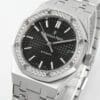 Royal Oak 37mm 15451 SS APSF 1:1 Best Edition Black Textured Dial on SS Bracelet SA3120 Super Clone - Image 5