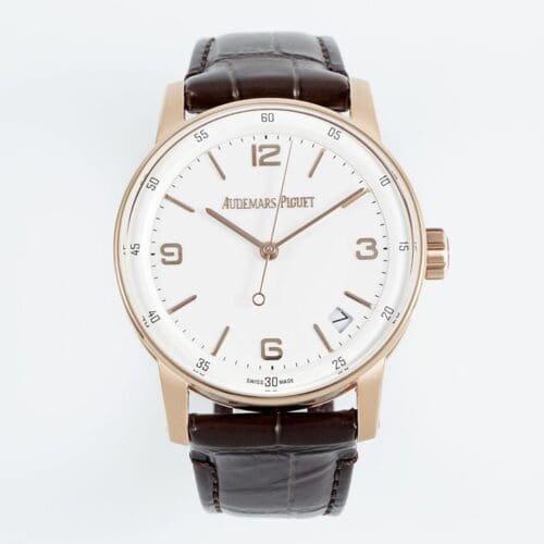 Code11.59 15210 41mm RG White Dial On Brown Leather Strap APSF A4302 Super Clone
