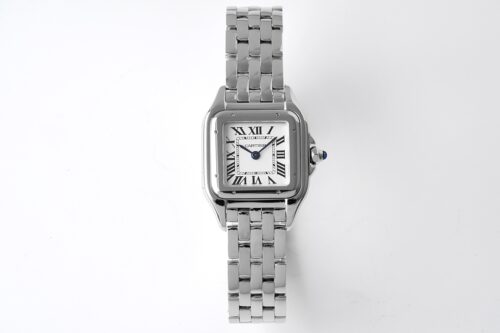 Panthère Ladies 22mm SS BVF 1:1 Best Edition White Dial on SS Bracelet Ronda Quartz