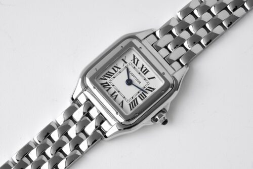 Panthère Ladies 22mm SS BVF 1:1 Best Edition White Dial on SS Bracelet Ronda Quartz - Image 2